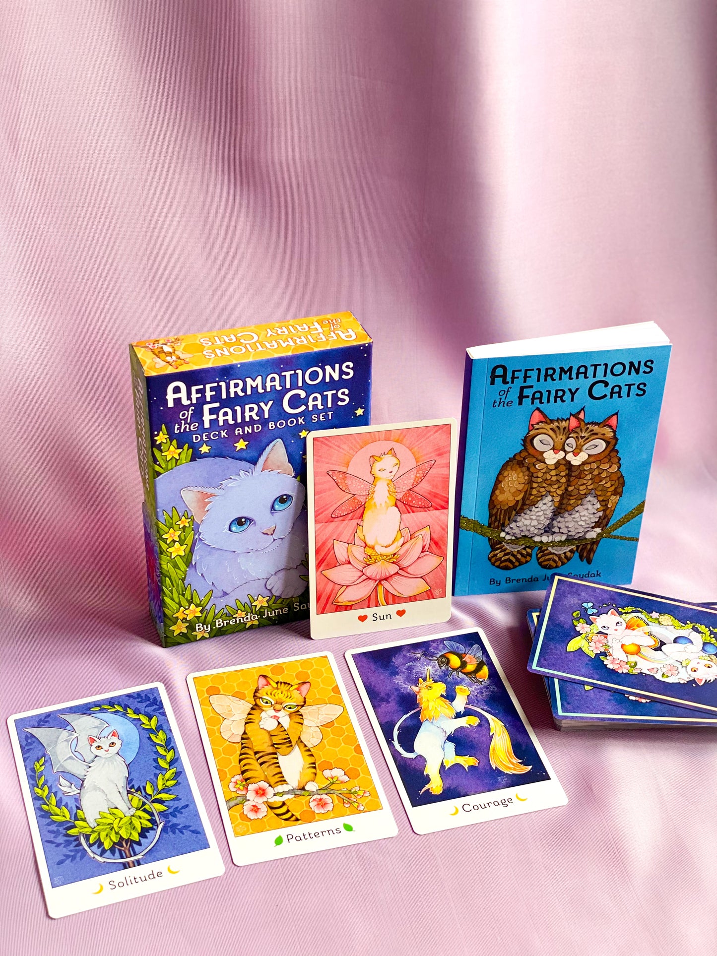 Affirmations of the Fairy Cats Deck and Book Set