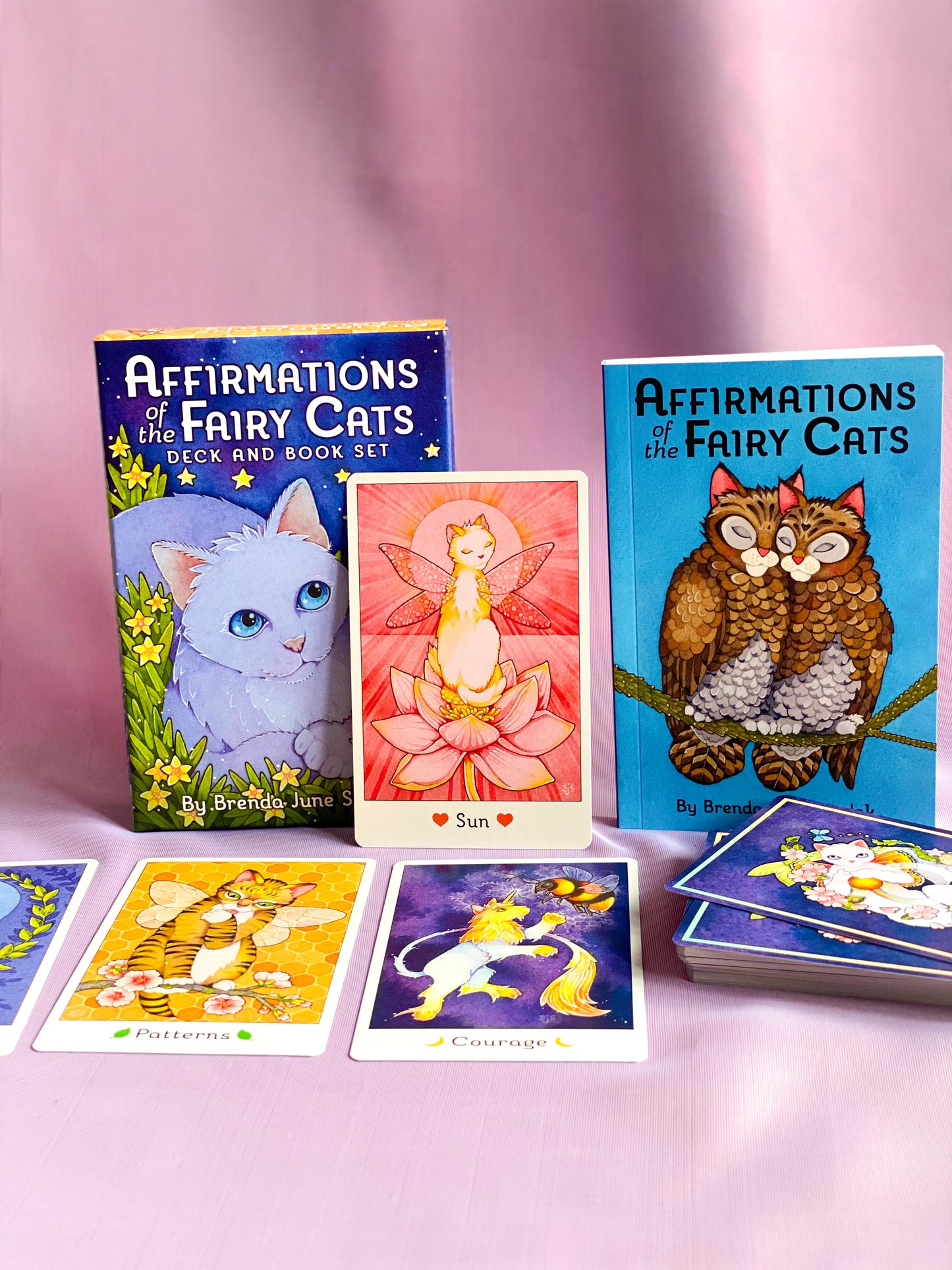 Affirmations of the Fairy Cats Deck and Book Set