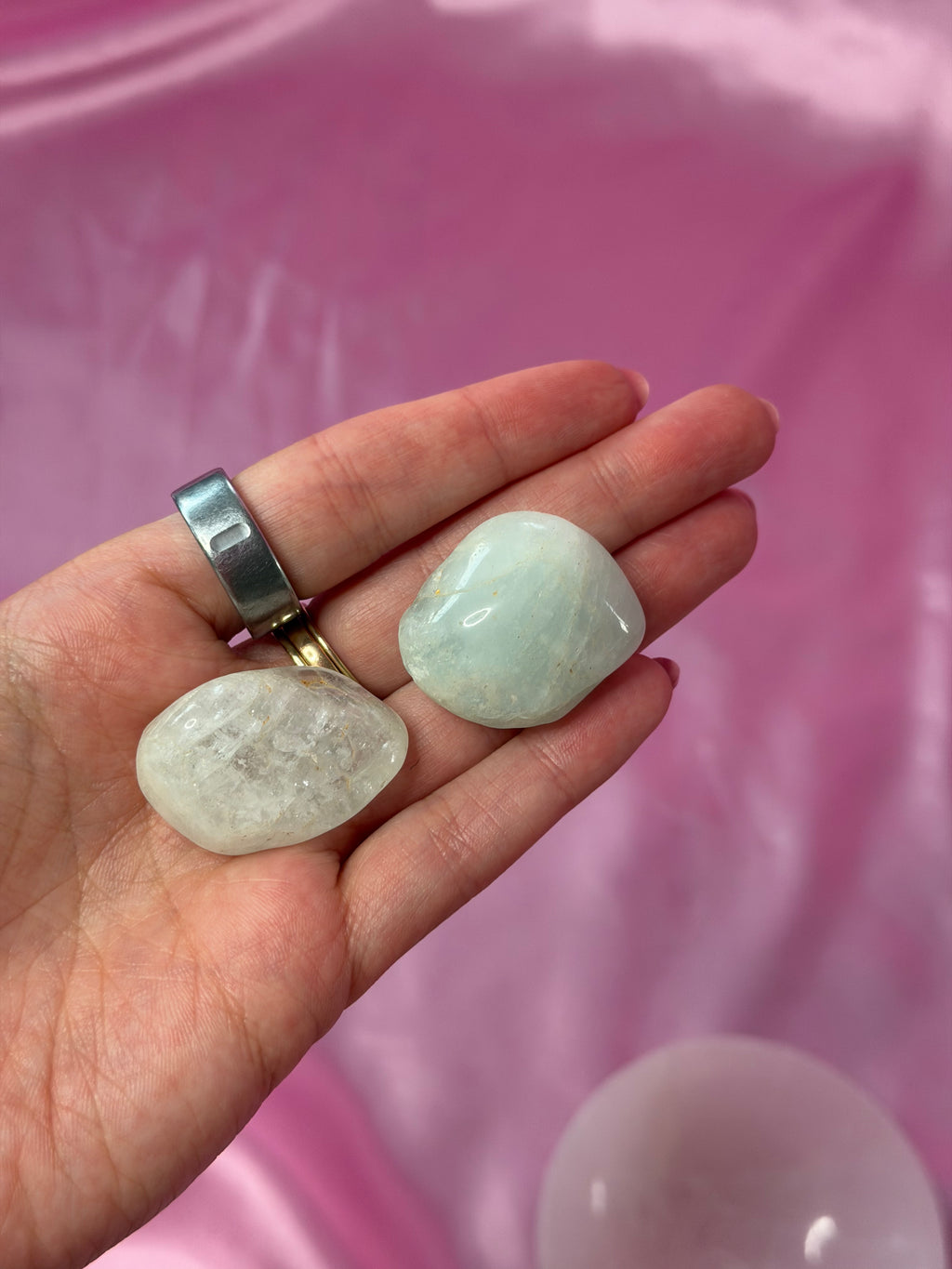 Aquamarine Tumbled Crystal 30-40 mm