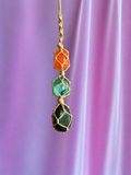Obsidian Protection Macrame Rearview Hanging