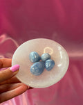Blue Calcite Tumbled Crystal 20-30 mm