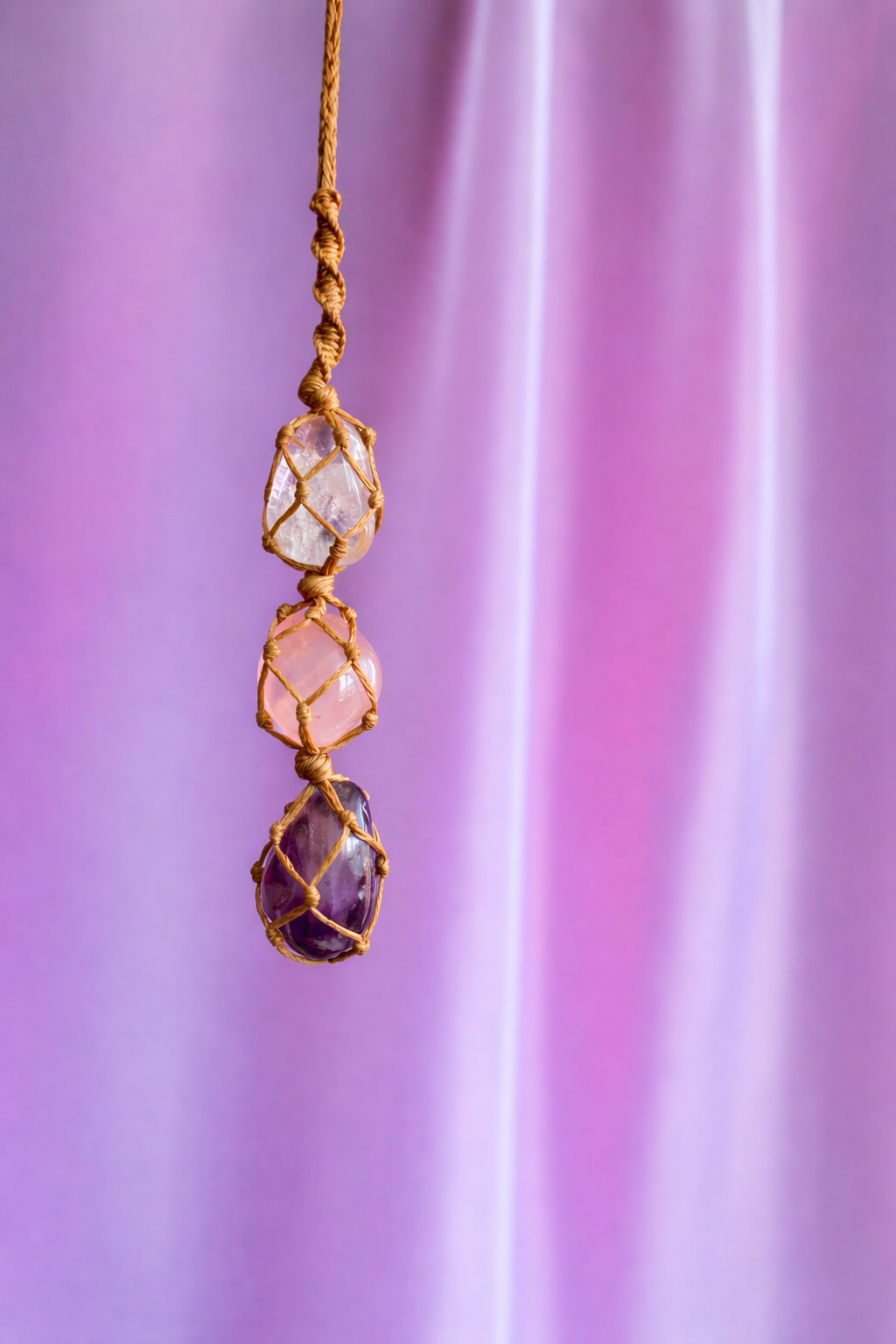 Self Love & Inner Peace Macrame Rearview Hanging
