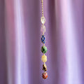 Chakra Crystals - Macrame Wall hanging (Beige 41cm)
