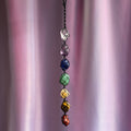 Chakra Crystals - Macrame Wall Hanging (Black 42cm)