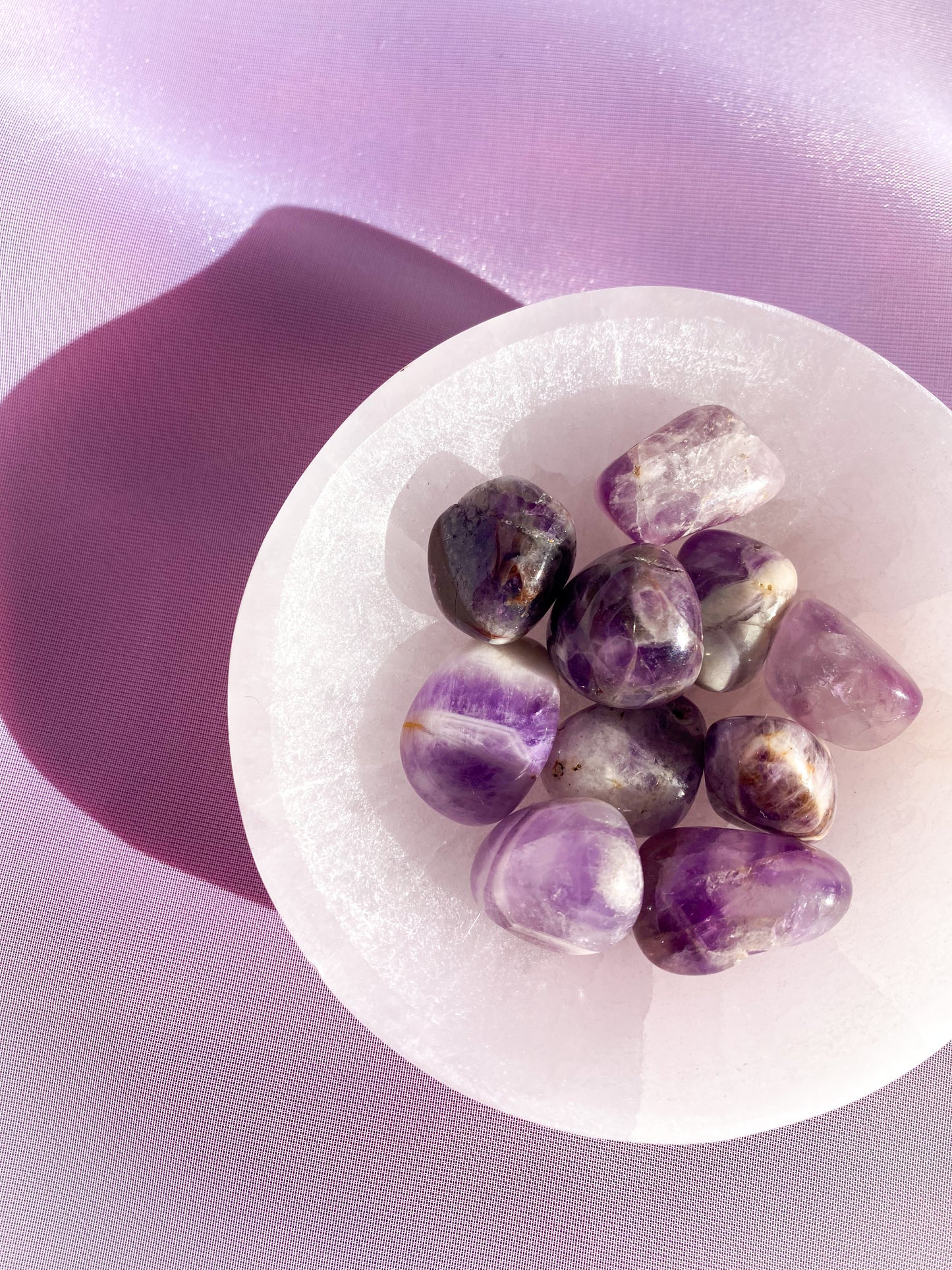 Chevron Amethyst Tumbled Crystal 20-30 mm
