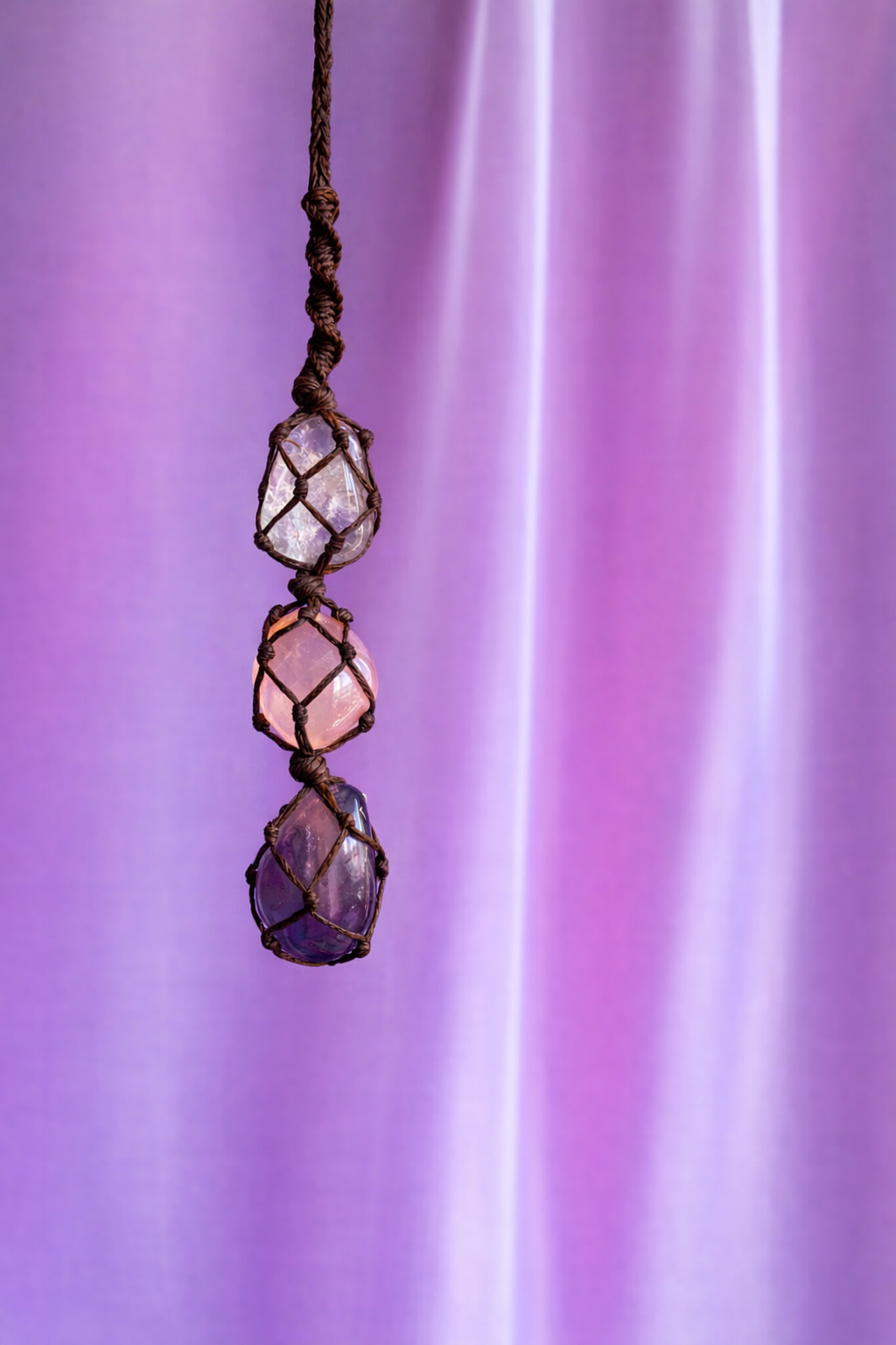 Self Love & Inner Peace Macrame Rearview Hanging