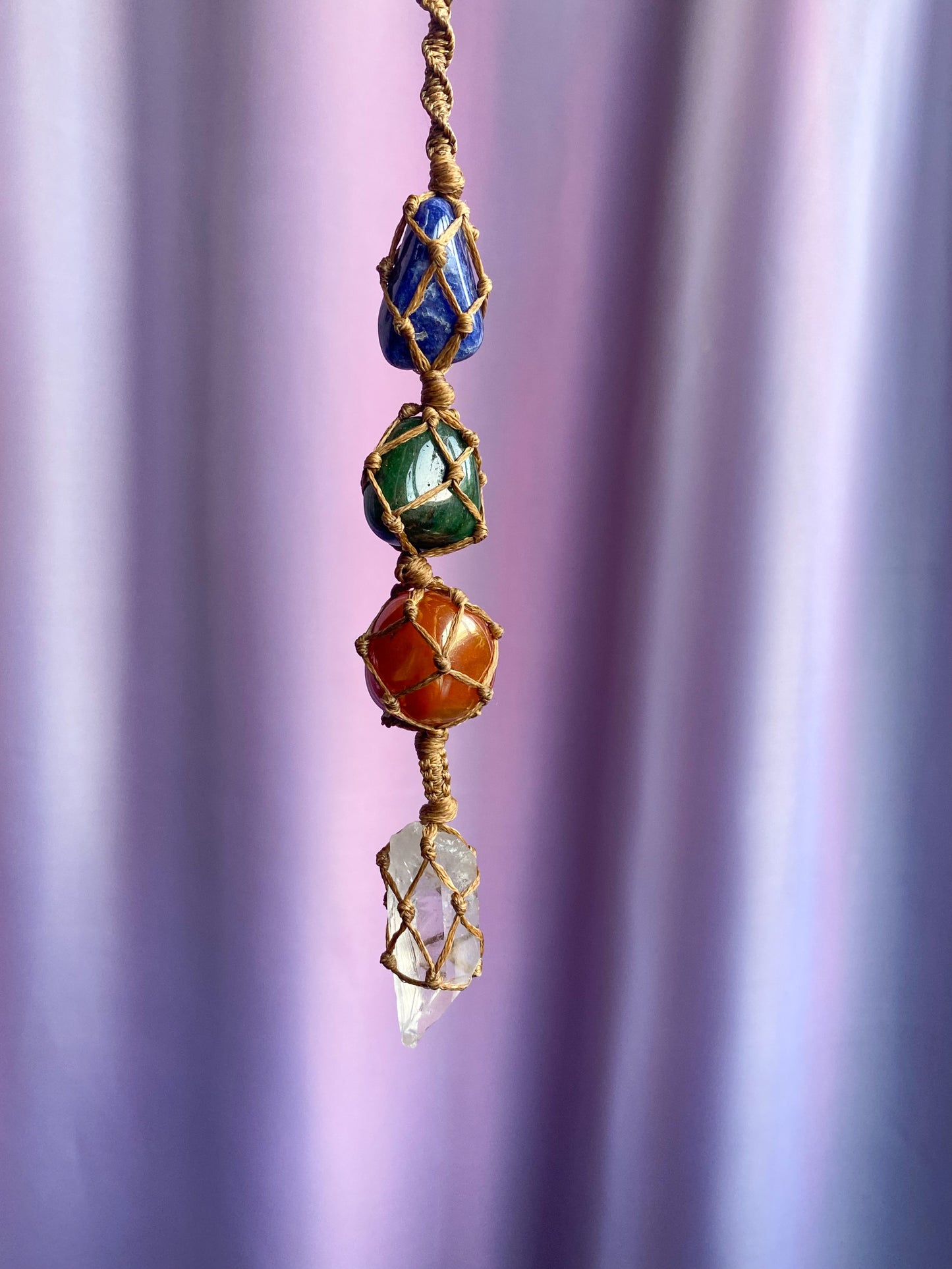 Creative Expression Crystals - Macrame Wall Hanging