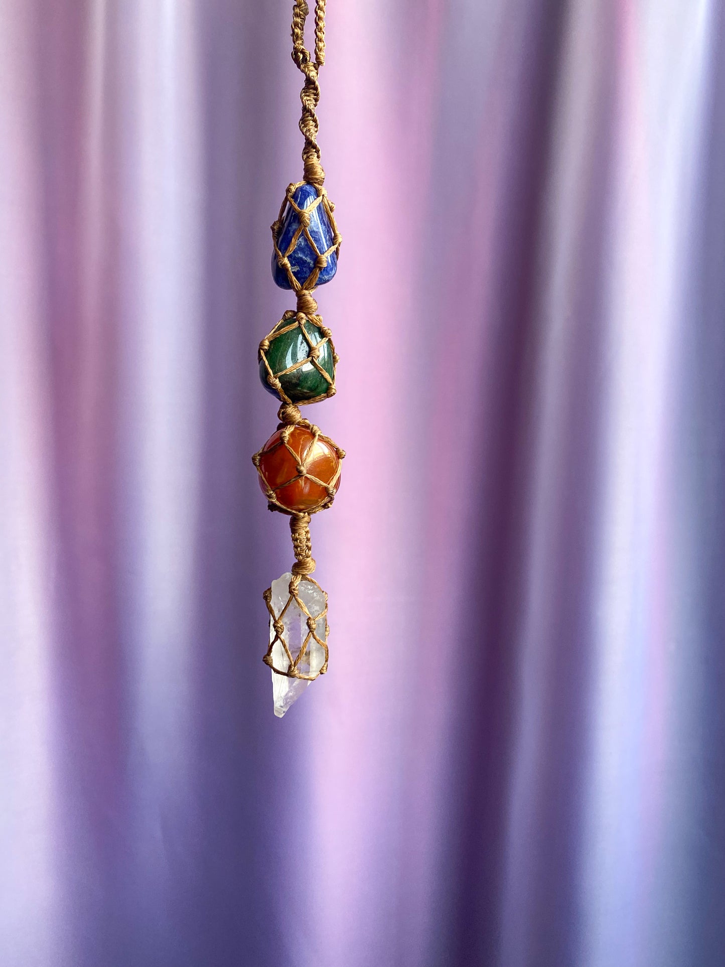 Creative Expression Crystals - Macrame Wall Hanging