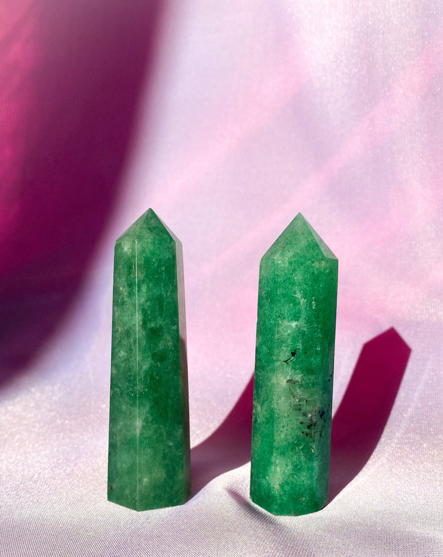 Green Strawberry Quartz Tower - 8.5cm