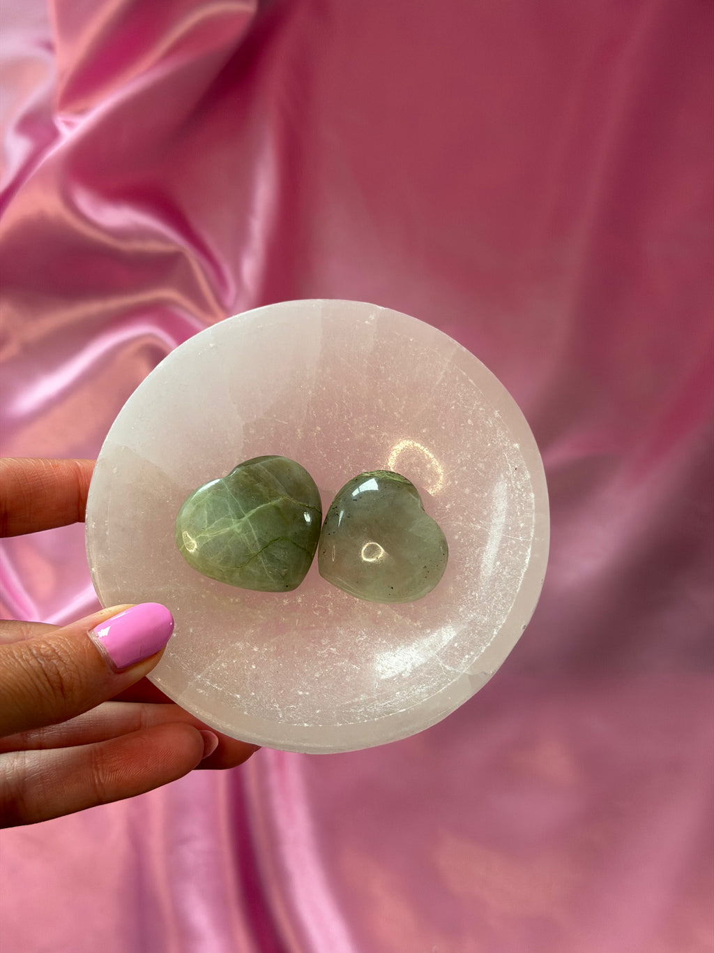 Green Moonstone Heart