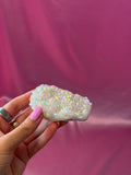 Rainbow Angel Aura Raw Crystal Cluster - 8cm
