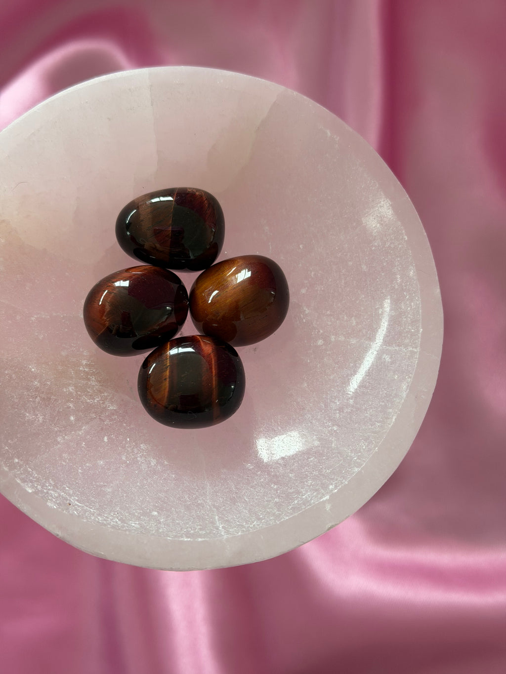 Red Tigers Eye Tumbled Crystal 20-30 mm