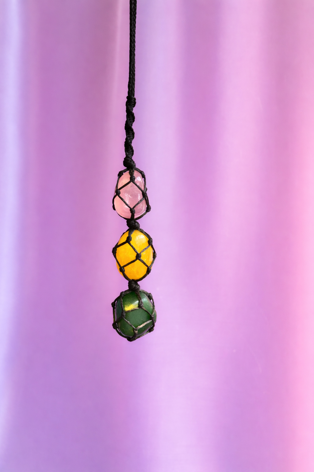 Self Love & Happiness Macrame Rearview Hanging