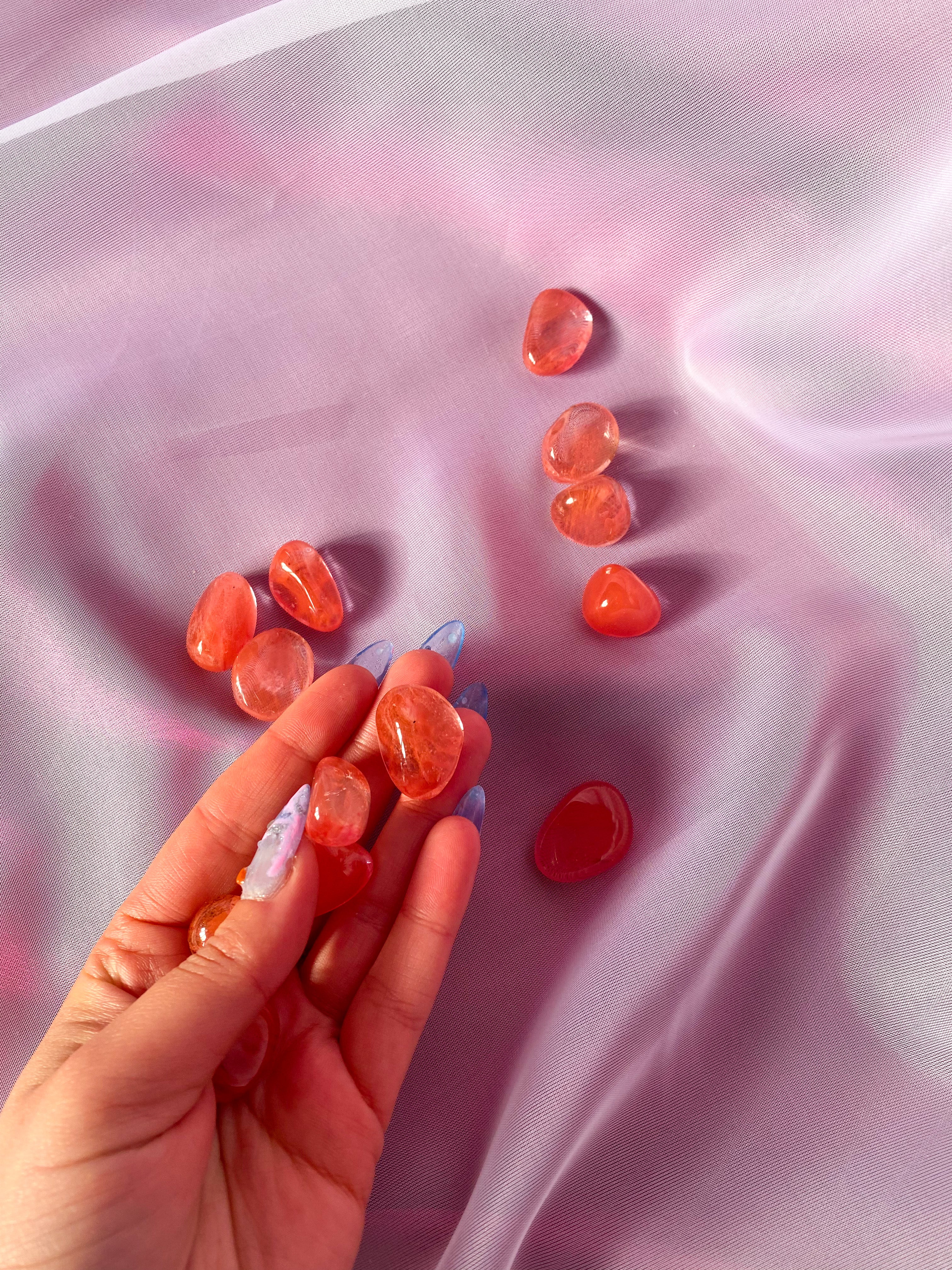 Strawberry Obsidian Tumbled Crystal 20-30 mm