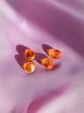 Tangerine Aura Quartz Tumbled Crystal 20-30 mm