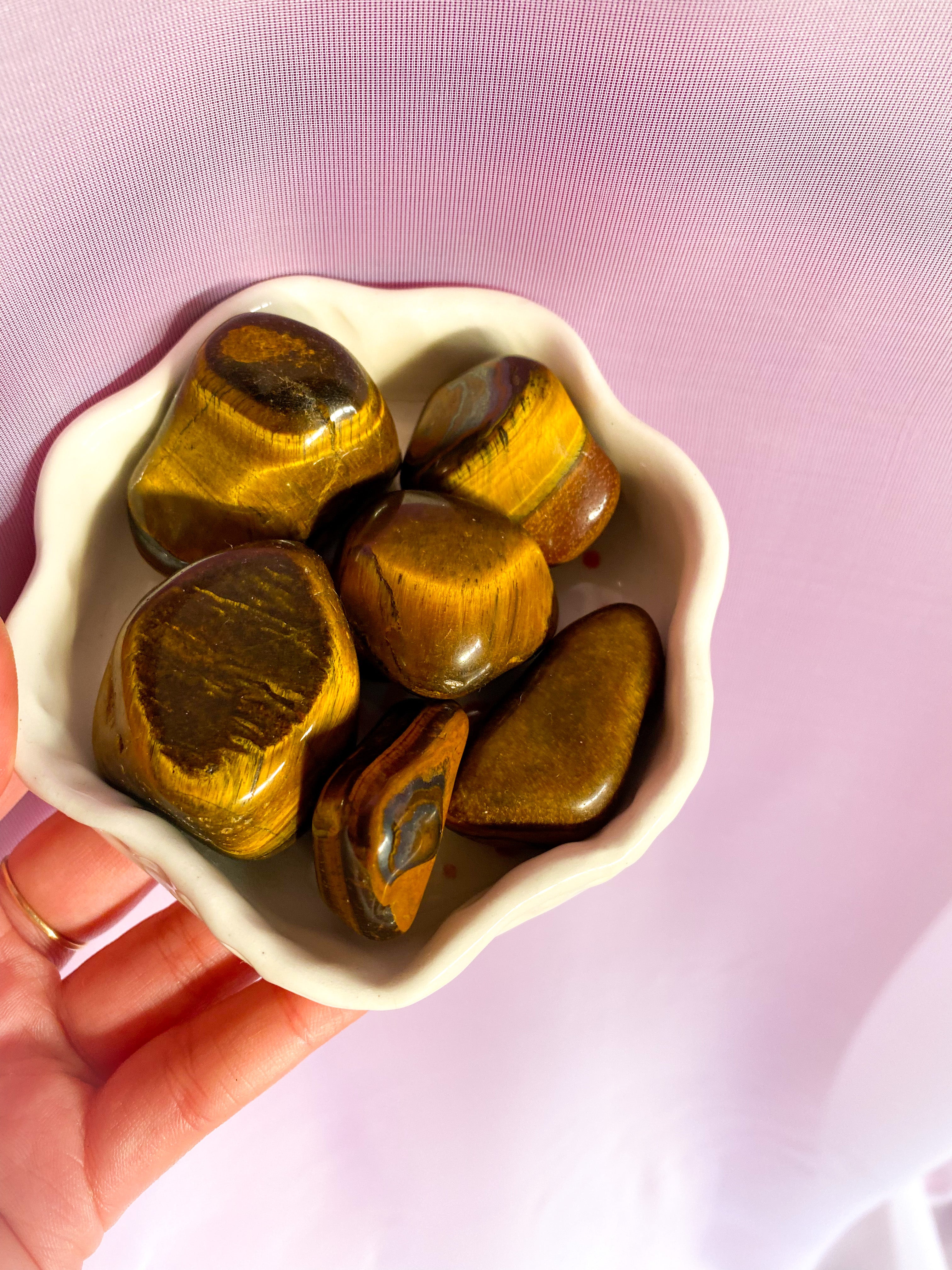 Tigers Eye Tumbled Crystal 30-40 mm