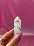 Tourmalinated Quartz Tower- 7.5cm