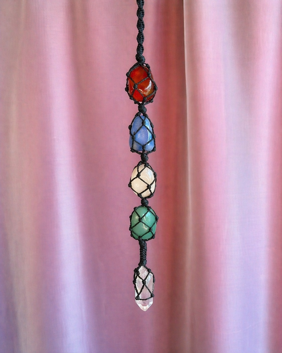 The Elements Crystal Macrame Hanging