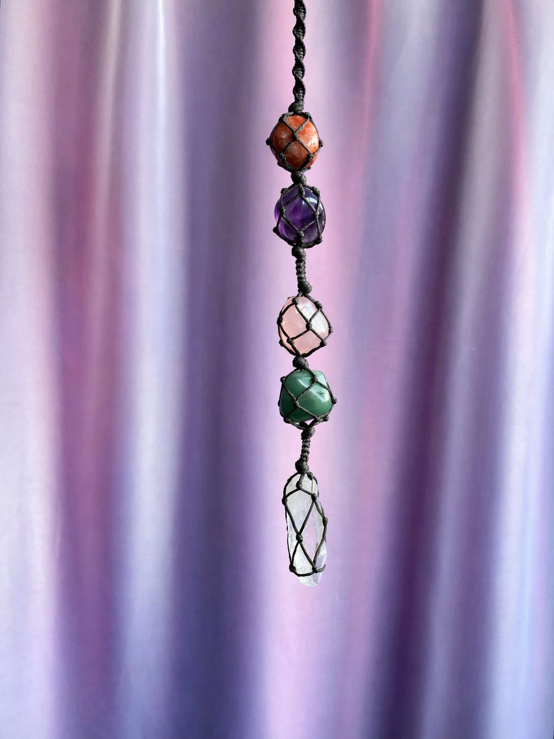 Self Love & Healing Crystal Macrame Hanging