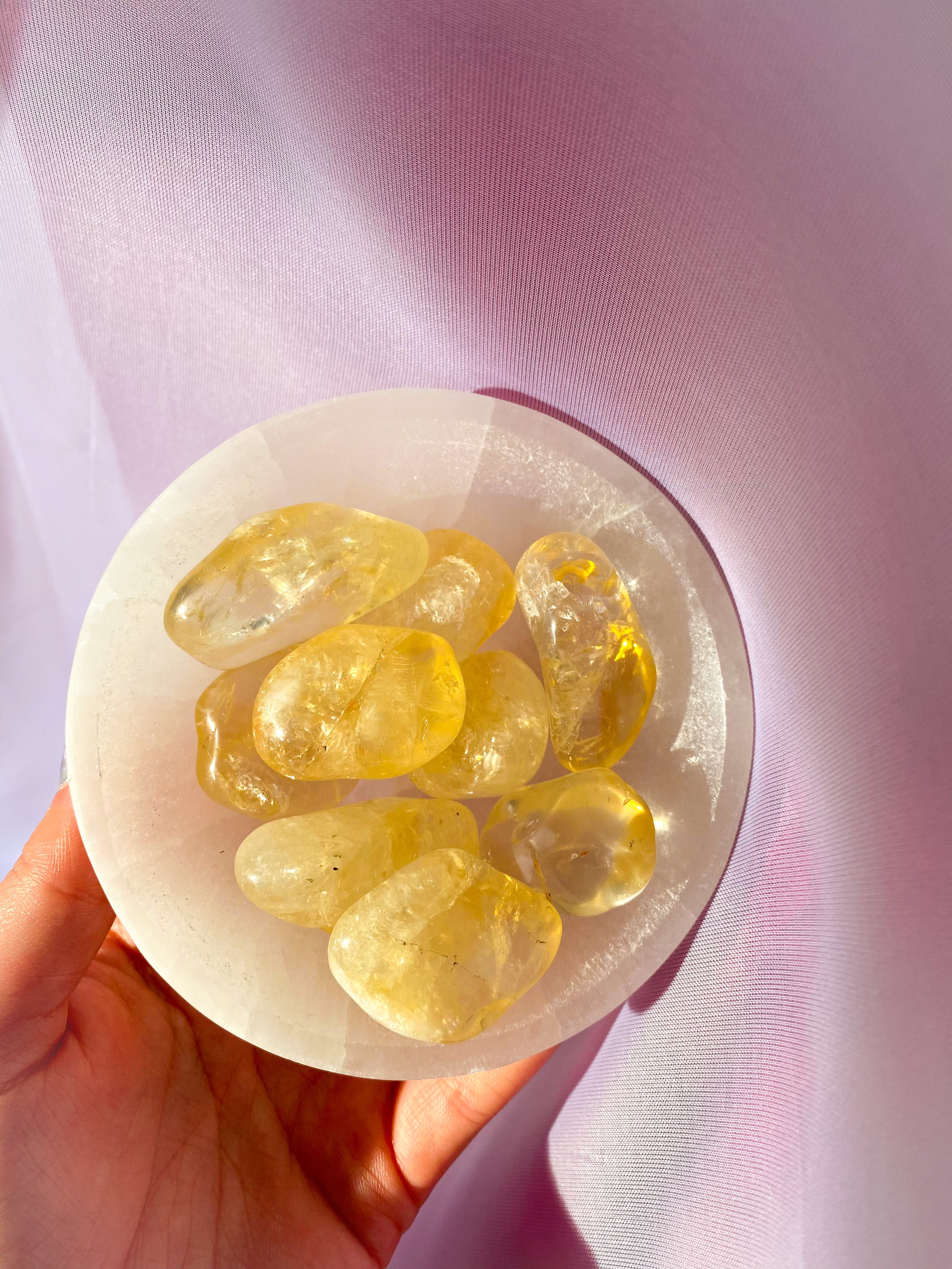 Citrine Tumbled Crystal 30-40 mm
