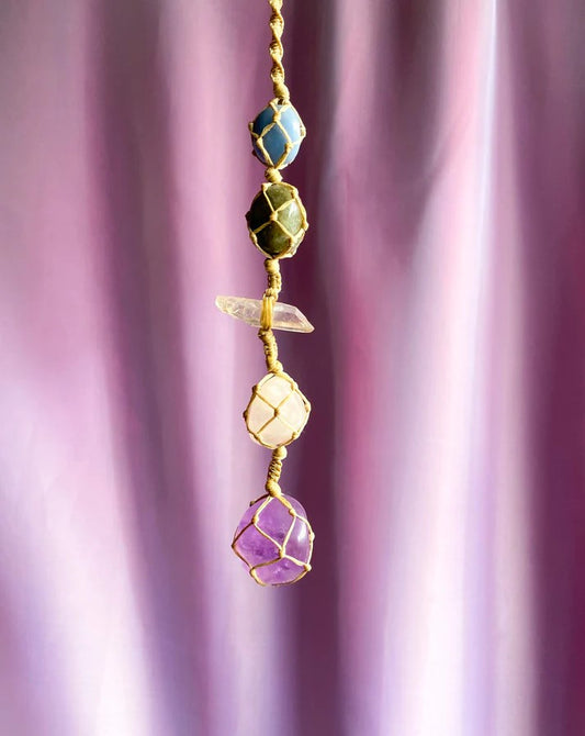 5 Stone Crystal Hanging