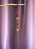 5 Stone Custom Macrame Crystal Hanging