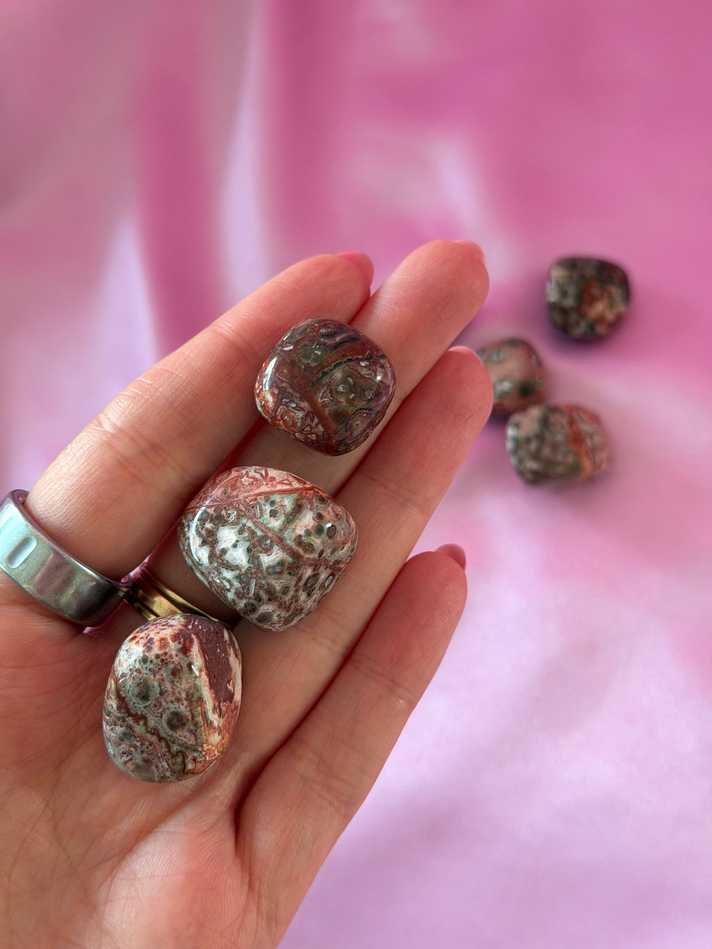 Leopard Skin Jasper Tumbled Crystal 20-30 mm