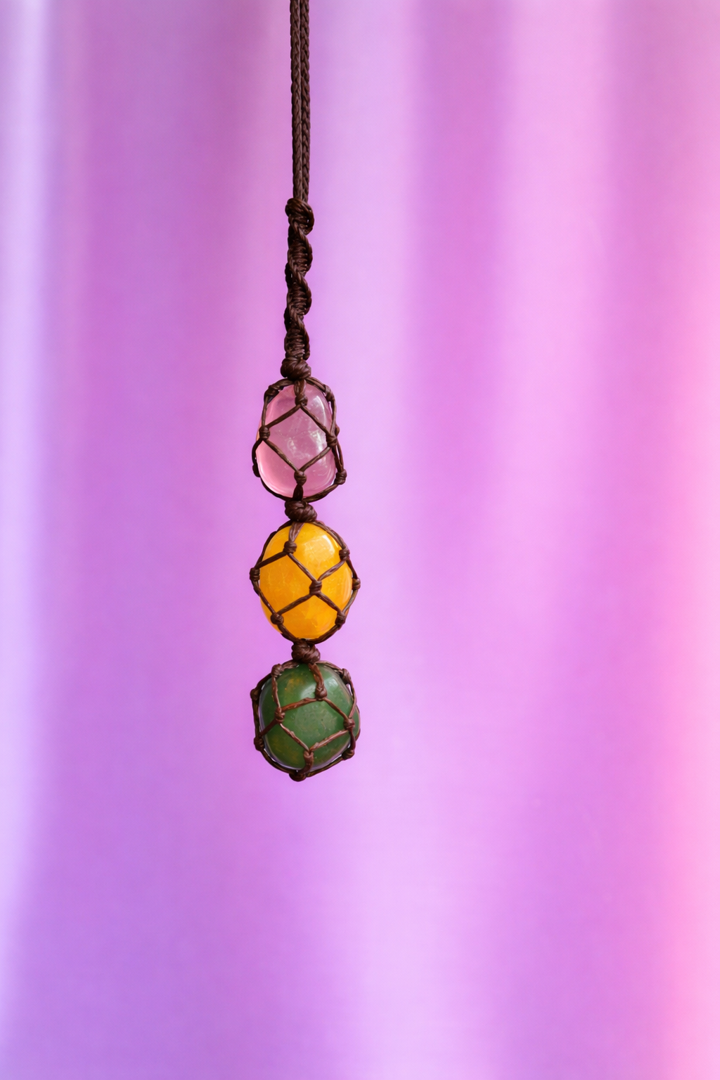 Self Love & Happiness Macrame Rearview Hanging