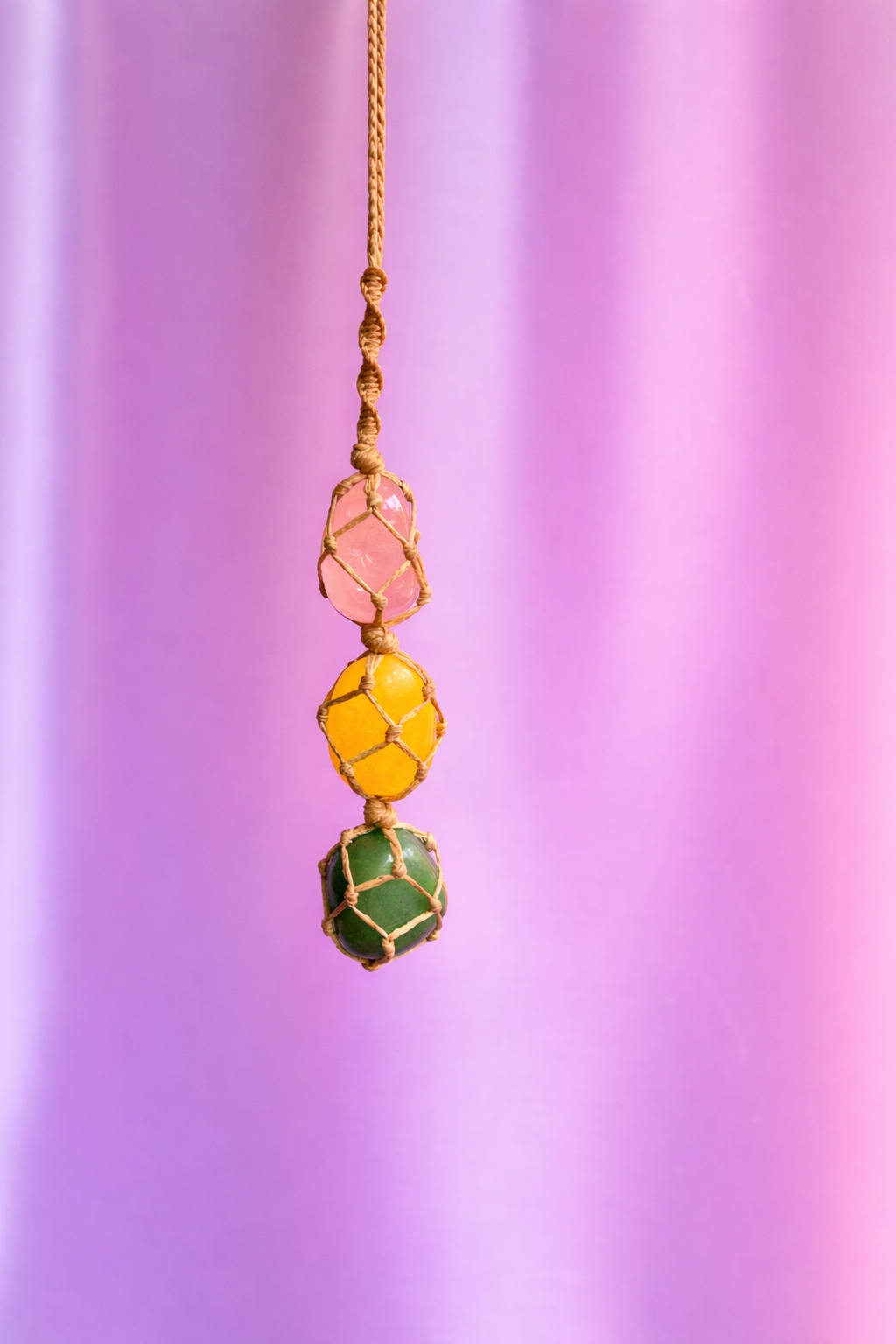 Self Love & Happiness Macrame Rearview Hanging