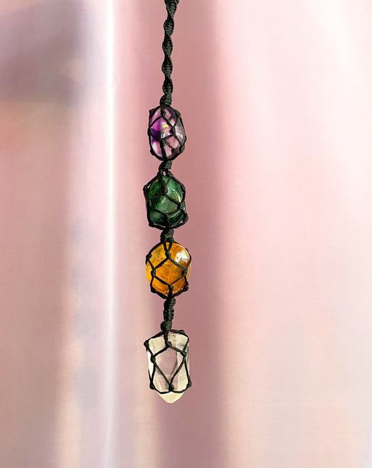 Spiritual Growth & Amplification - Crystal Wall Hanging