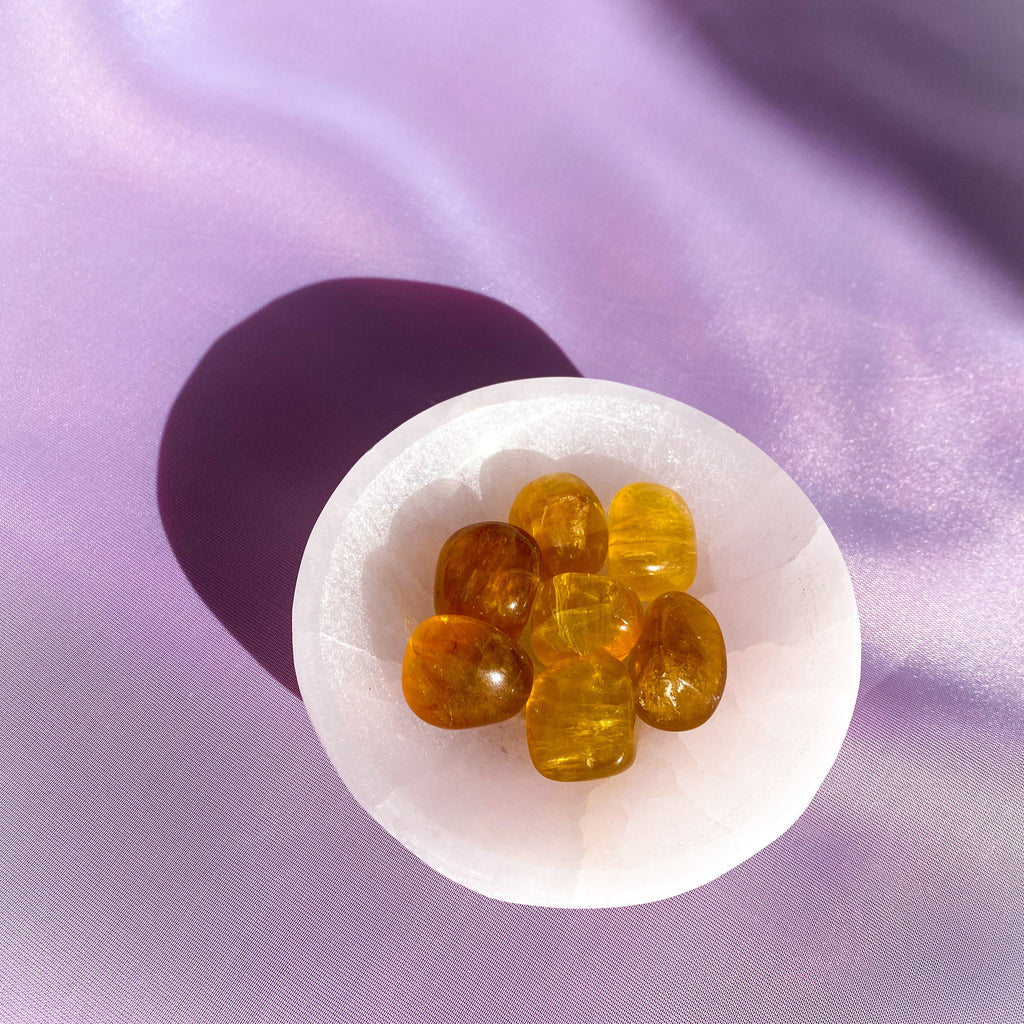 Orange Calcite Tumbled Crystal 20-30 mm