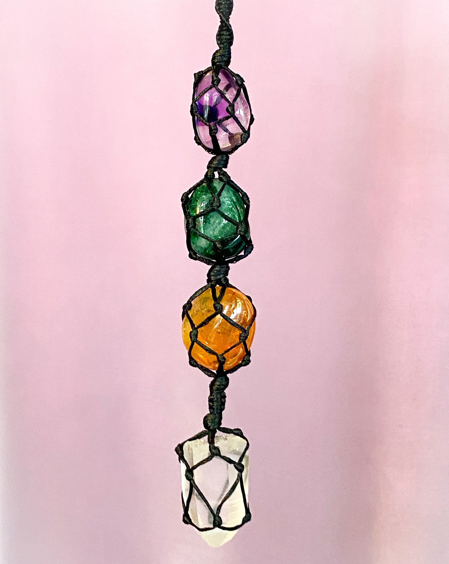 Spiritual Growth & Amplification - Crystal Wall Hanging